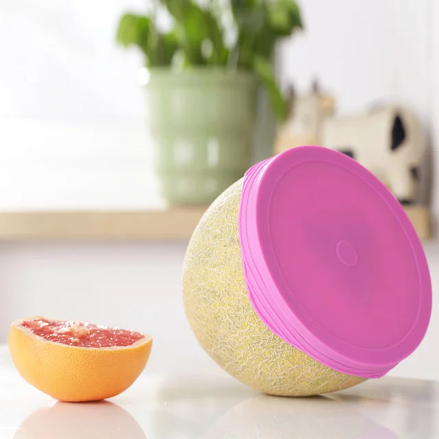 
Silicone Stretch Lids Durable fresh food Reusable Multi-Size Silicone Seal Bowl Cover 