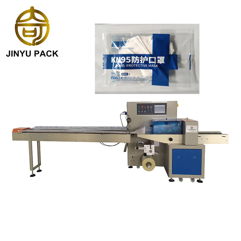 Automatic Pillow Kn95 Mask Flow Pack Packing Mask Machine