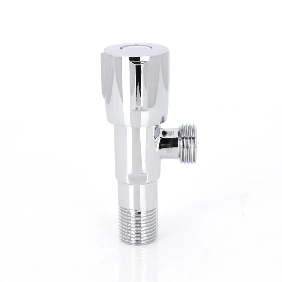 Латунный Угловой клапан для унитаза с одной ручкой, 1/2 дюйма