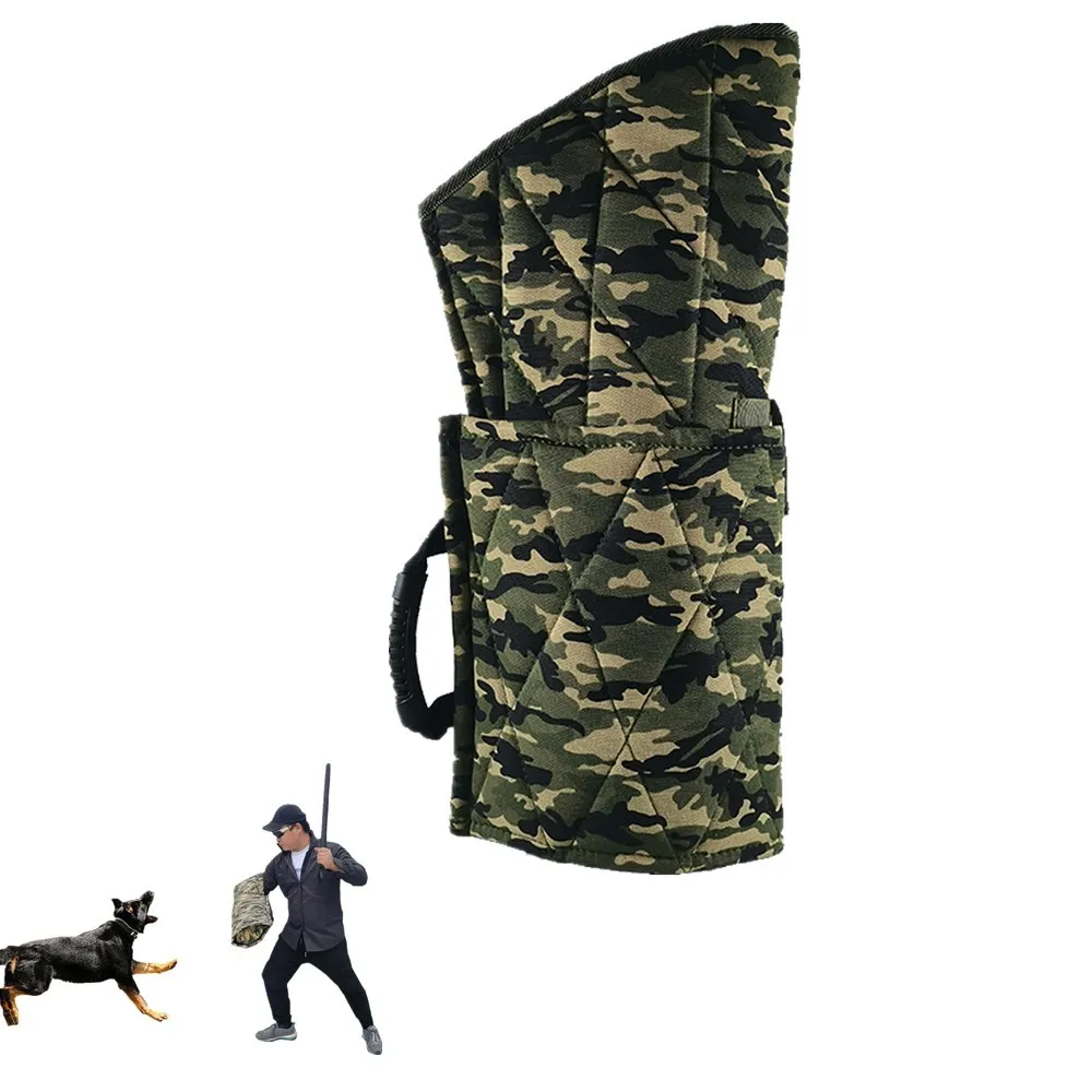 Durable Camouflage Tear-resistant Fabric Dog Bite Sleeve Training Arm Protector for GSD Malinois Outdoor Dog Training