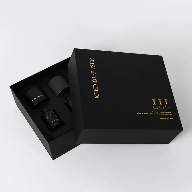 Custom Luxury Packaging Box Scent Diffuser Wholesale Reed Diffuser Gift Set