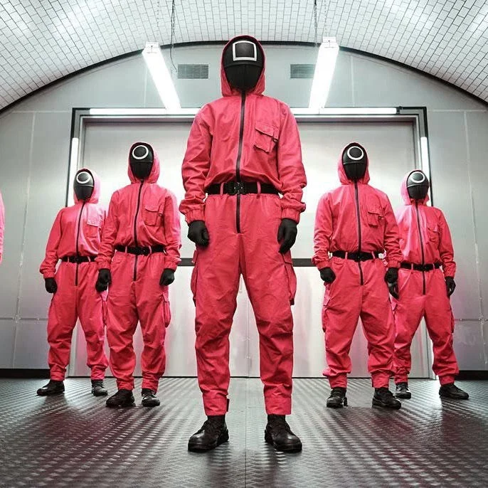 In Stock Halloween Costumes Squid Game Mask Halloween Masks For 2021 Korean Dramas Squid Game