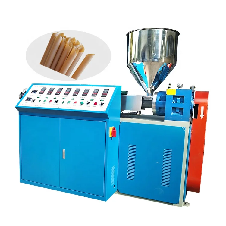 Economical eco-friendly biodegradable plant fibers drinking straw extrusion machine