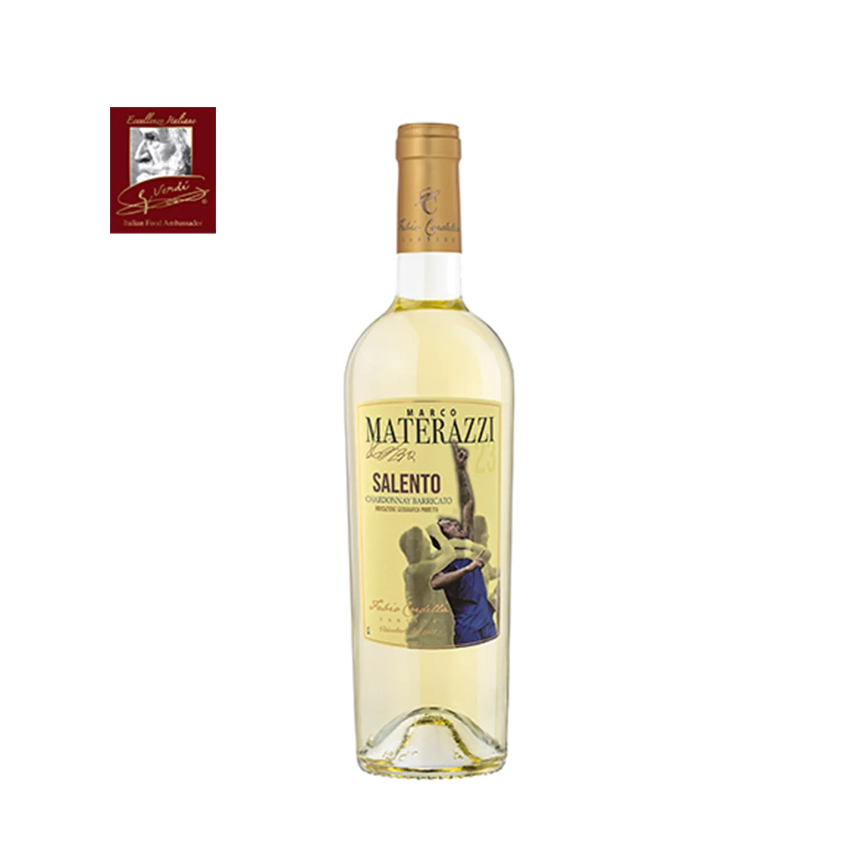Marco Materazzi Chardonnay Barrique Salento IGP итальянское белое вино 750 мл вина чемпиона GVERDI Selection сделанное