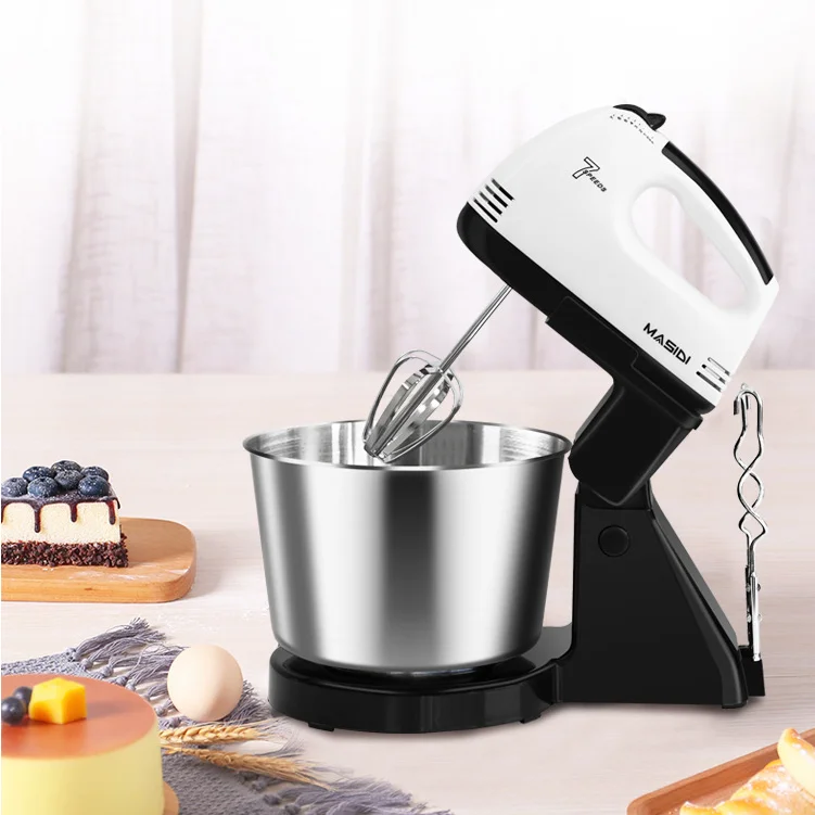 
Electric Hand Mixer cake With Stainless Beaters food mixer with bowl 7 speed 