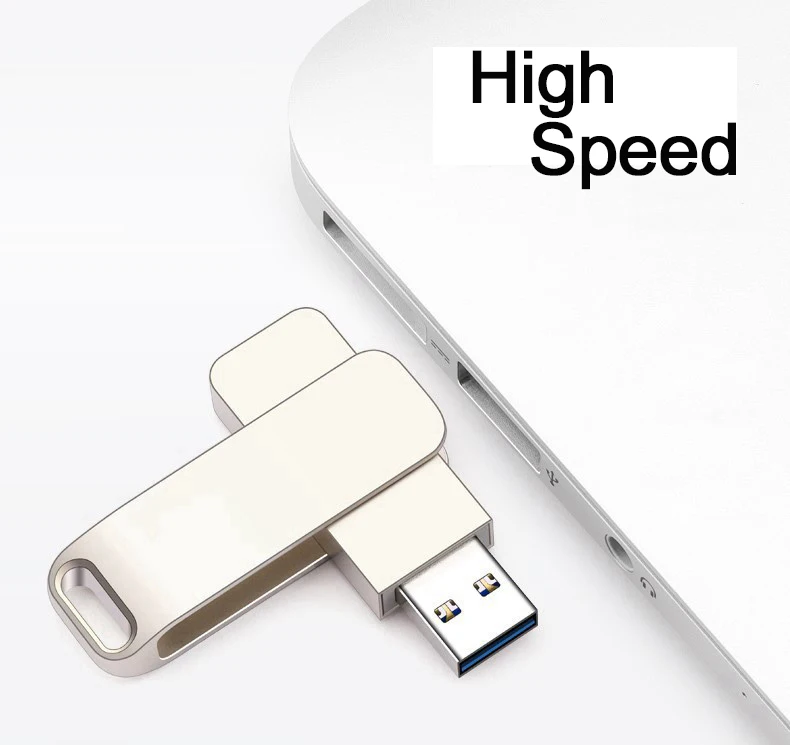 100% Full Capacity USB Flash Drive 3.0 High Speed Metal Swivel Pen Drive Memory Stick With Customized Logo From 64MB to 512GB