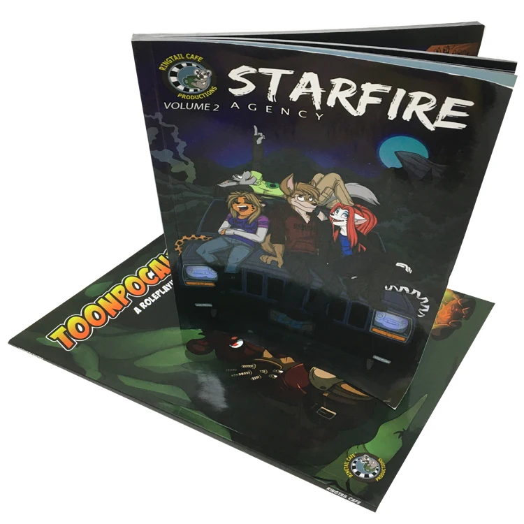 China book manufacturer softcover and hardcover story comic book printing kids adult anime manga books