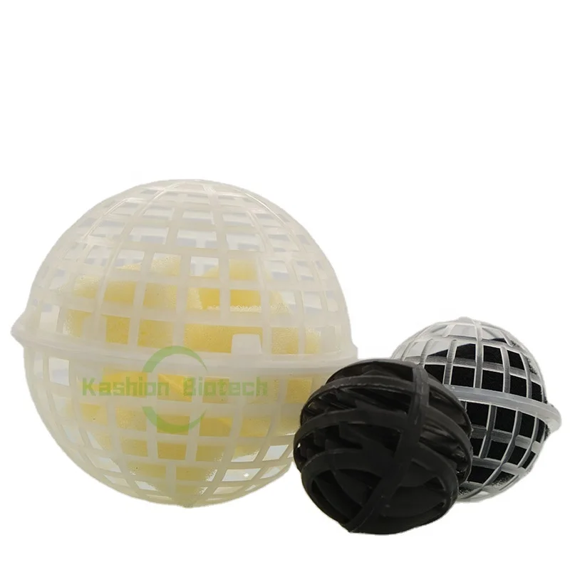 Hot Selling PE Material 80mm 100mm Spherical Bio Ball Filter Supplier
