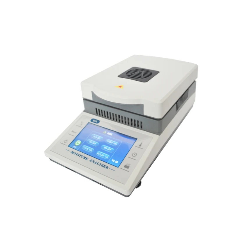 110g/1mg Moisture Analyzer Tester Halogen Moisture Meter with Digital Touch Screen for Bean Valley/Powder/herb/Tea/Meat