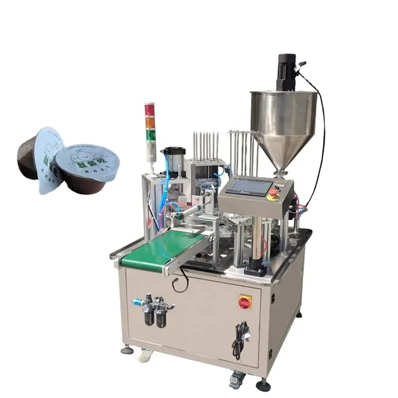 Turntable New Made Automatic Small Cup Sauce Honey Shrimp Sauce Barbecue Sauce Filling Sealing Machine