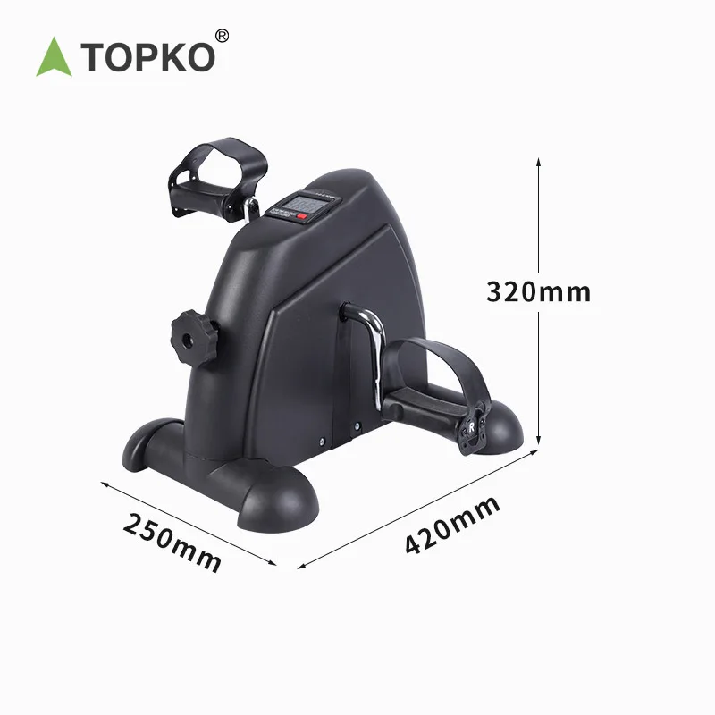 Оптовая продажа портативный мини-тренажер TOPKO для упражнений ног Педальный Тренажер с ЖК-дисплеем велотренажер