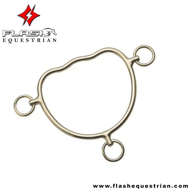 High Quality Custom Brass Straight Bar Chiffney Bit Stainless Steel Western Dutch Gag Bit German Sier Bits for Horse Products