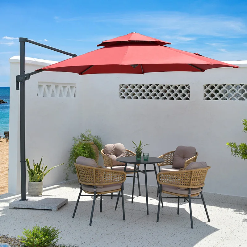 Can help design LOGO Umbrella wholesale roman parasol outdoor cantilever umbrellas