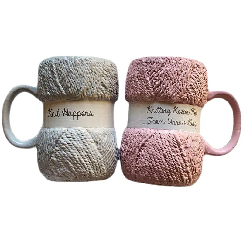 Best Birthday Gifts 400ml Creative Colorful Wool Ceramics Mugs Lovely Coffee Milk Tea Cups Home Office Drinkware Mug With Handle