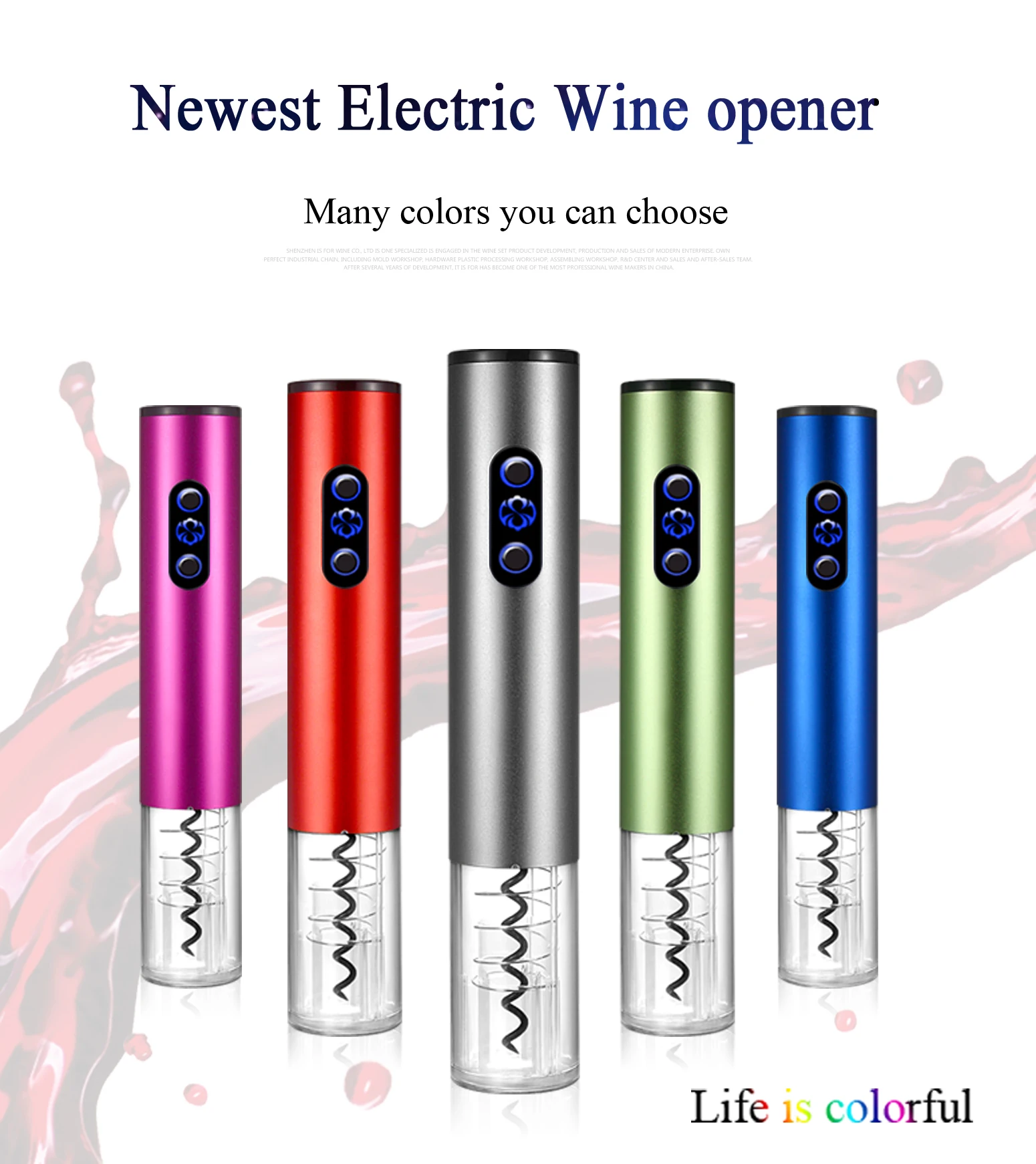 2022 New Trending Product High Quality Kitchen Supplies Stainless Steel Bottle Corkscrew Electric Custom Wine Bottle Opener