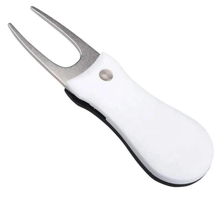 2022 custom golf accessories blank metal golf divot tools with magnet golf ball marker