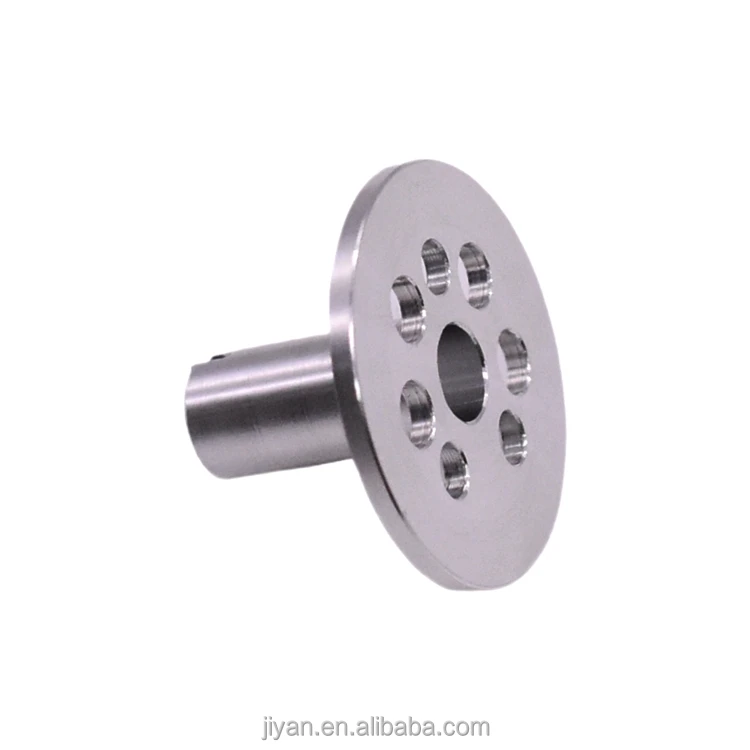 Custom Precision Stainless Steel Perforated Disk With Cylinder Mount