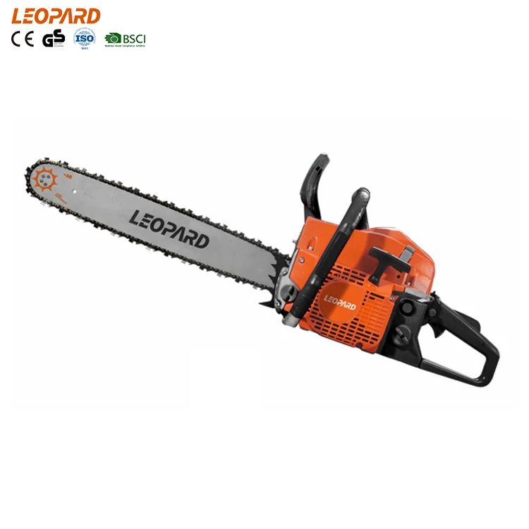 Бензиновая цепная пила LEOPARD 52cc 18 дюймов 5200B1 портативная качественная из стали 070 25 куб. См для сада