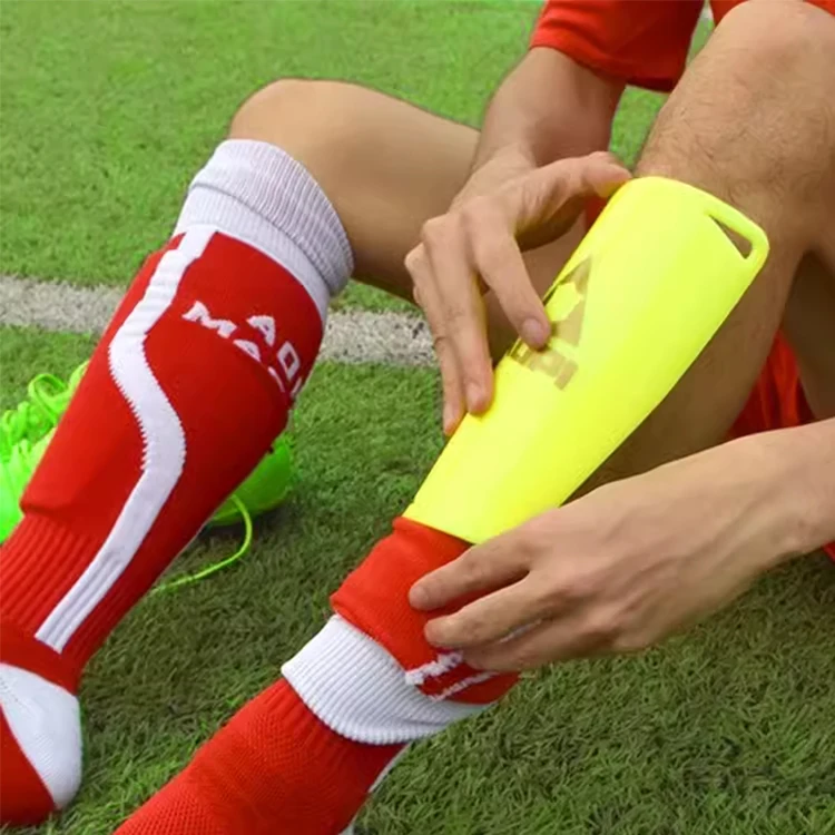 adults kids plastic soccer guards leg calf protector football shin pads protection football calf protection board
