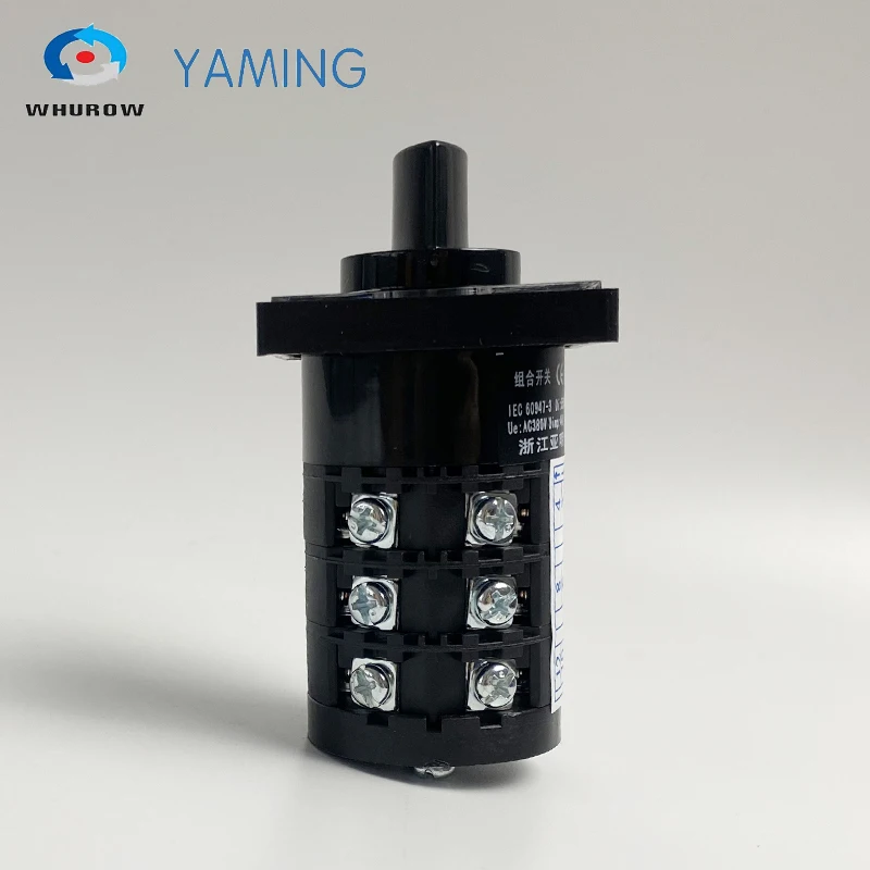 HZ5B-20AE205/3 20Amp 3P Professional Multi-step 0-4 position Universal Rotary Cam switch silver contact Factory supplied