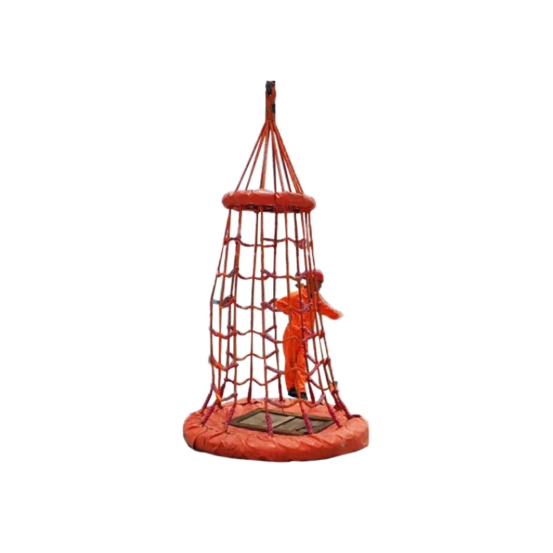 Factory Supply Nylon Net Personnel Transferring Basket At Oil Platform For Marine Offshore