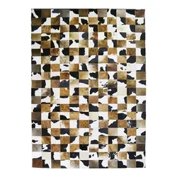 Brazilian imported cowhide light luxury Nordic modern compact carpet