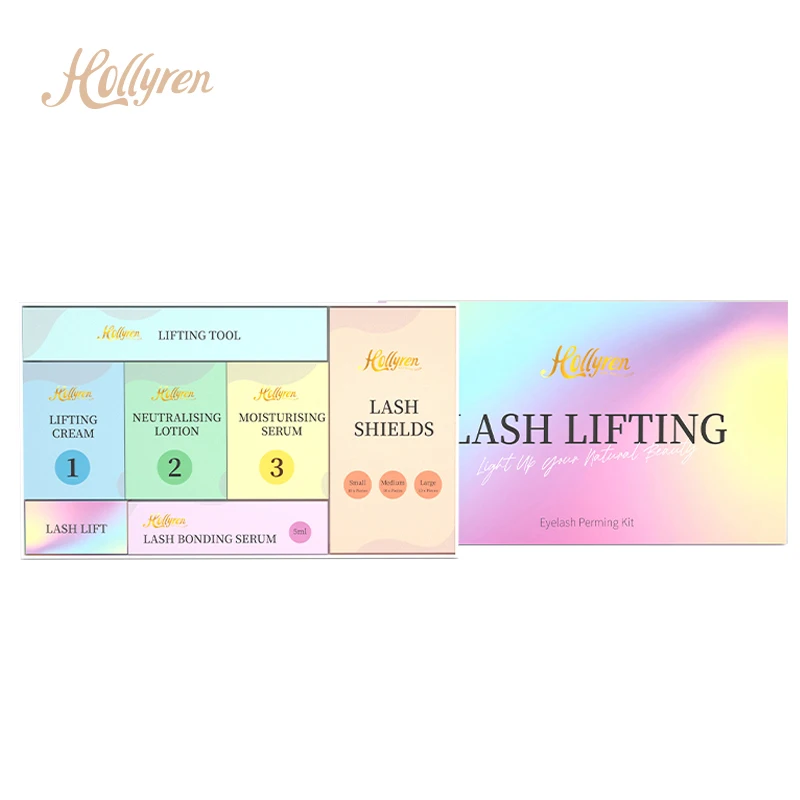Wholesale Hollyren Professional Eyelash Perm Kit Set Eyelash Lift Set Tool Eyelash Lift Lash Perming Mini Set