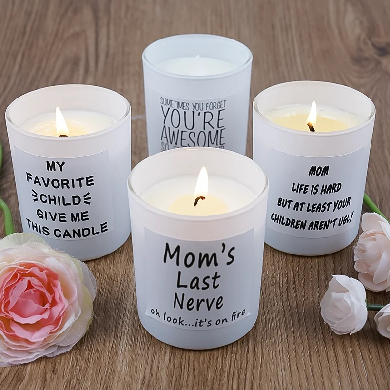 Hand Made Favors Flower Scent Cement Matt Holder Coconut Mini Wedding Favors Scented Candles With Your Own Logo