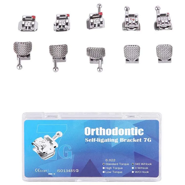 Dental Orthodontics bracket Case Teeth Braces Standard Torquing Self ligating Roth Brackets