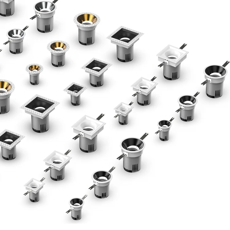 Indoor Anti Glare Rcessed Square Round Aluminum 20w 25w Led Wall Washer Light