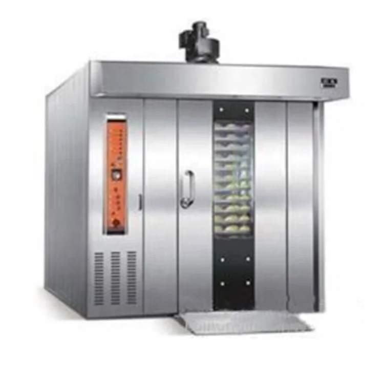 Commercial Bread Baking Oven Electrical Gas 32 Tray Rotary Oven For Bakery Rotating Baking Oven For Sale