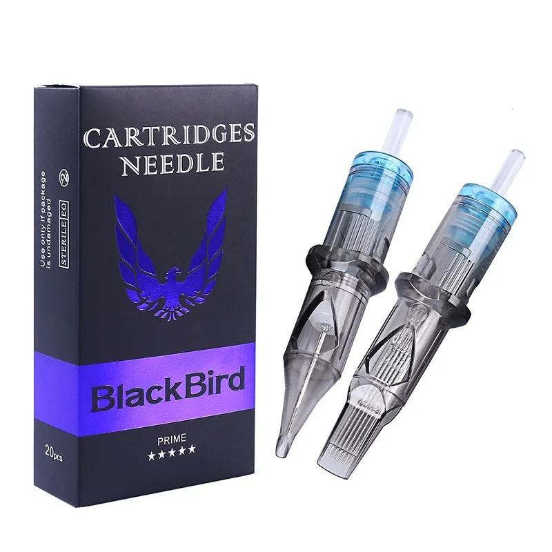 20PCS/BOX Permanent Makeup Needles Tattoo Cartridge Needle Premium Quality Thinner Tip Eyebrow Needles Silicone
