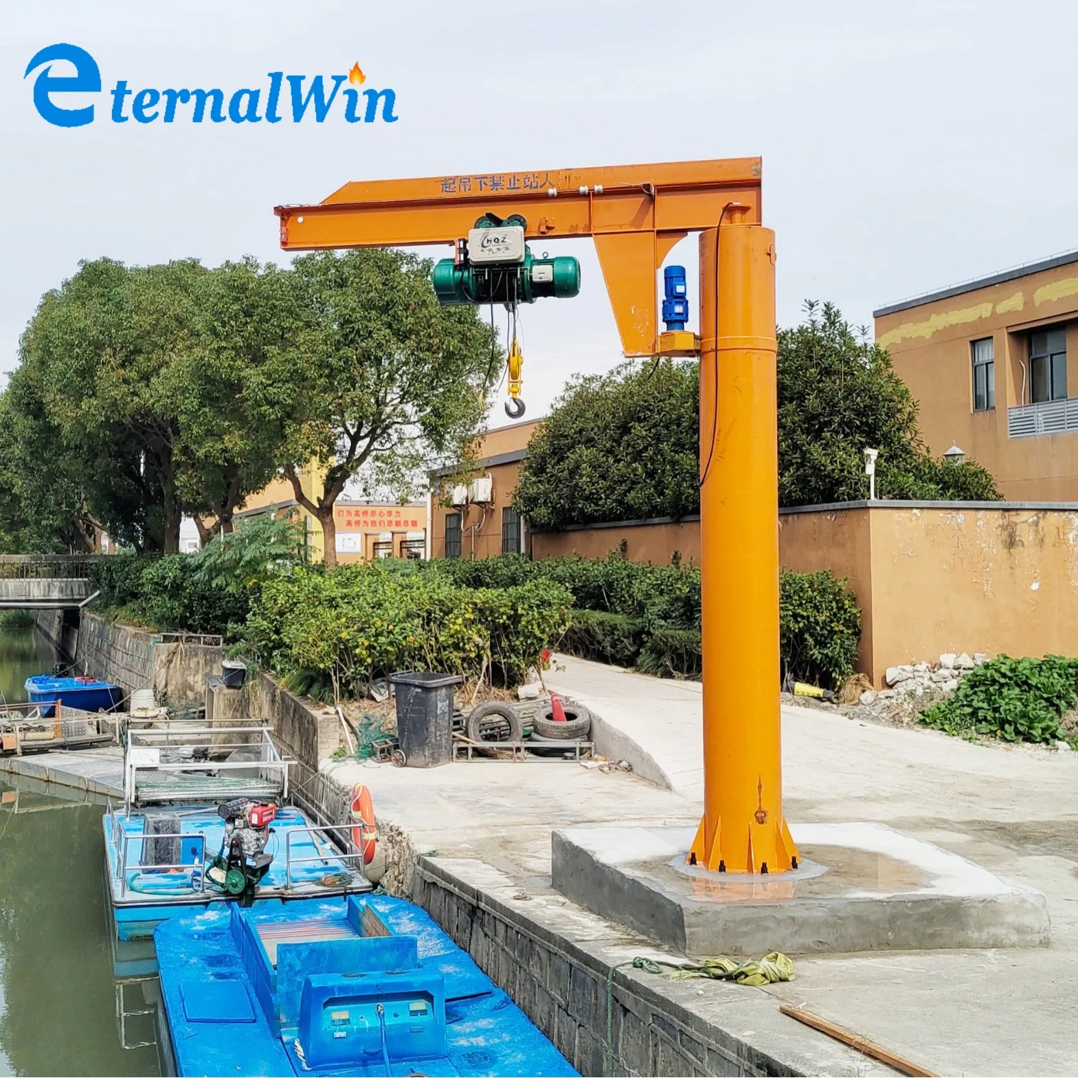 High Quality 3 Ton Pendant Control Pillar Slewing Jib Crane with 360 Degree Rotation New Condition for Manufacturing Plants