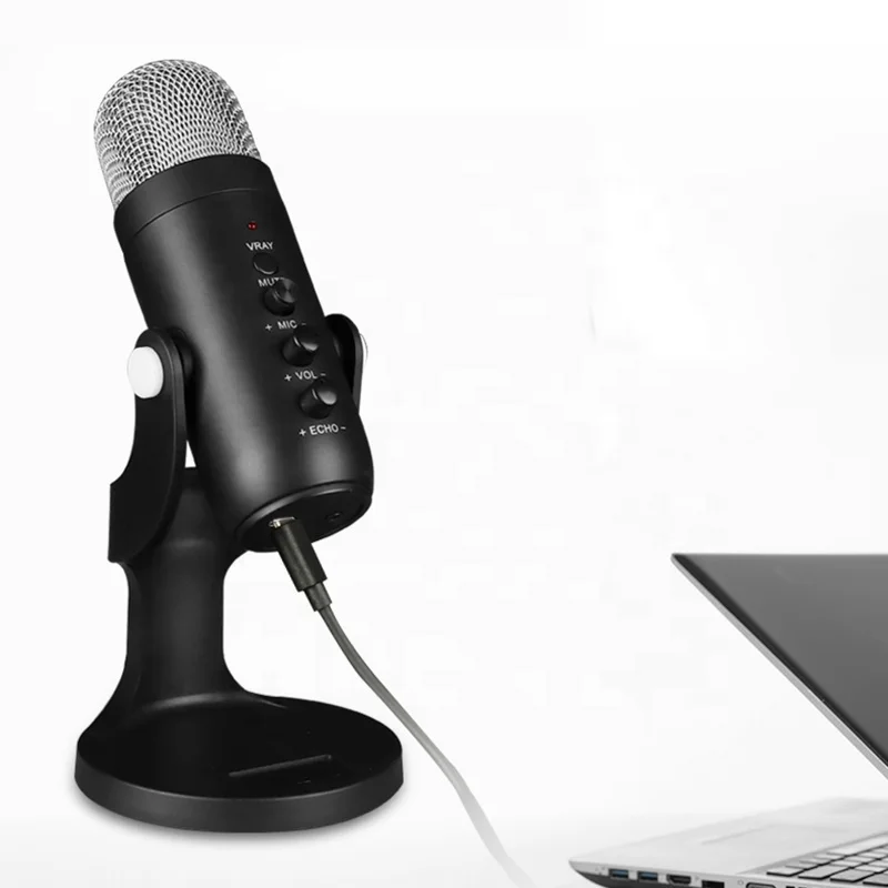 Настольный конденсаторный микрофон Yossic, usb-микрофон для трансляции