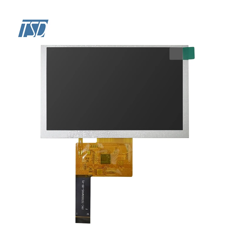 5' 5 Inch SPI Interface 800x480 Resolution ILI5480 ST7262 LT7680A-R IPS TFT LCD  Screen Display Module