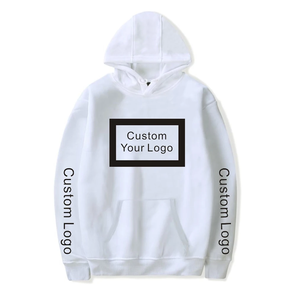  High Quality 50% Cotton Polyester Custom Logo Blank Plain OEM Wholesale Mens Hoodies