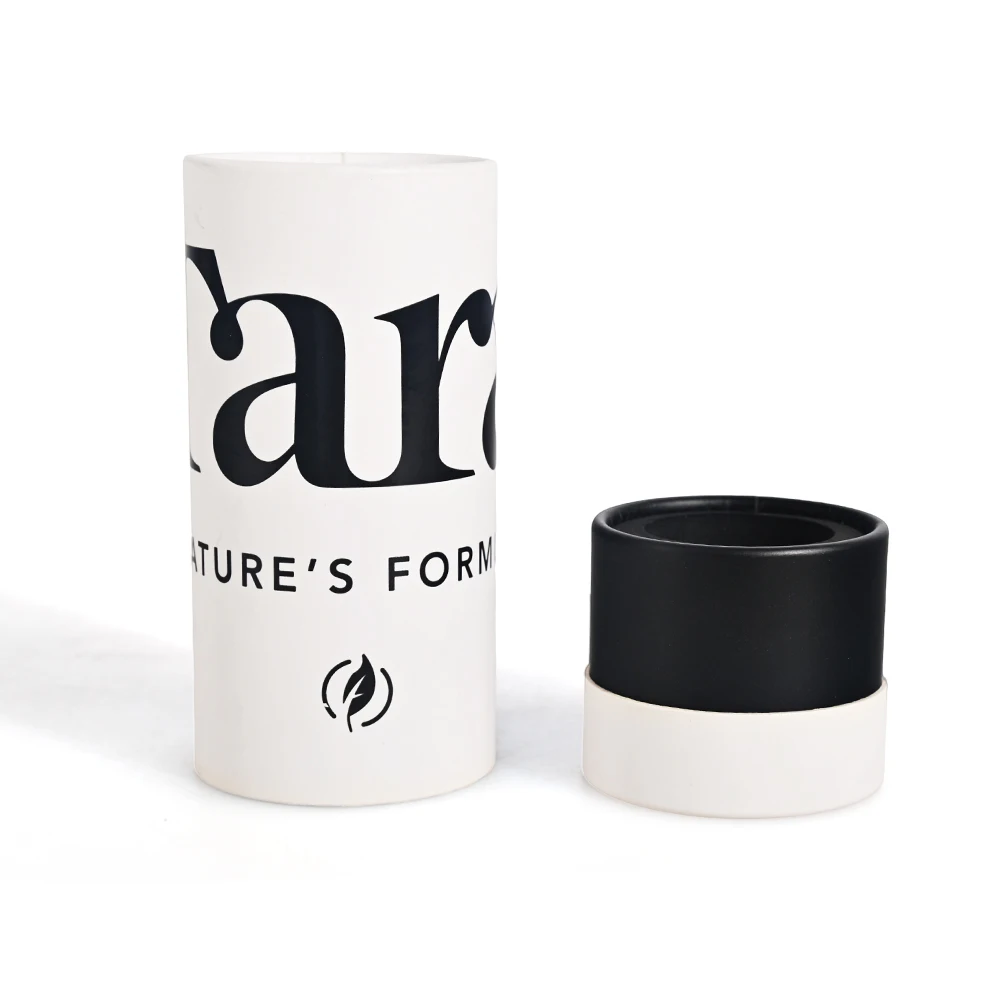 Recyclable Handmade Coffrets Cadeaux Cosmetic Cylinder Tube Cardboard Luxury Perfume Gift Boxes With Foam Insert