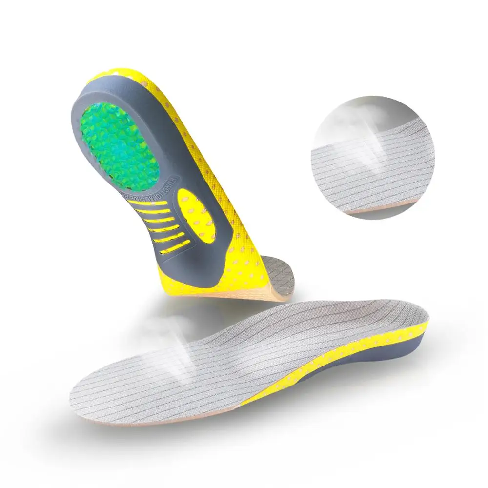 PVC Orthopedic Insoles Orthotic Flatfoot Health Soles Pad for Shoes Insert Arch Support Pads for Plantar Fasciitis Foot Insoles