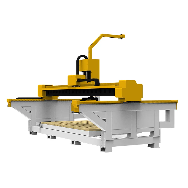 Granite Slabs Cutting Bridge Saw Price Quartz Marble Benchtop Sink Cutting 5 Axis Bridge Saw