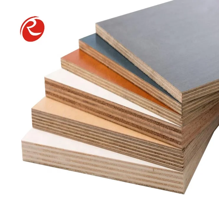 18mm  melamine laminate plywood  Double Sided glossy white mdf for Furniture