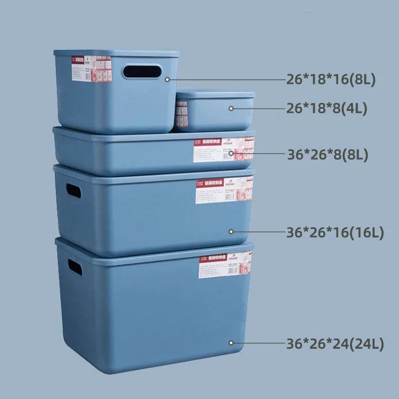 bedroom clothes desktop high quality plastic square customized storage box plastic stackable