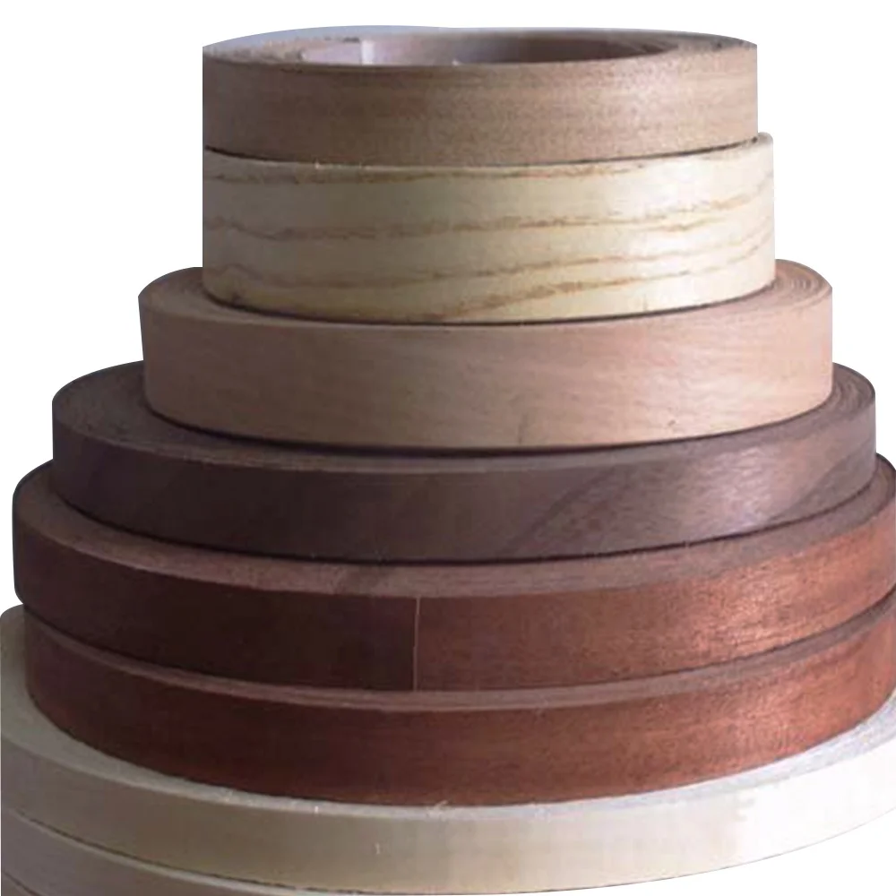 Toco Factory Trade Assurance Natural Wood Veneer  Mdf Board Paper Preglued Melamine Pvc Edge Banding Tape For Furniture
