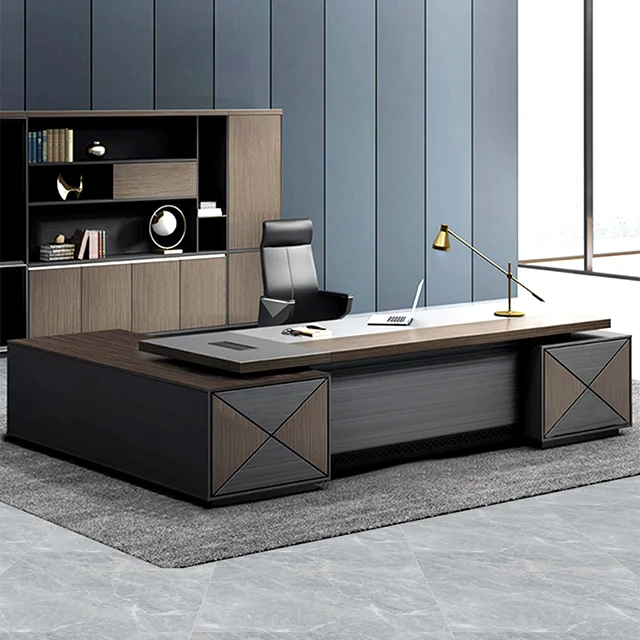 Новинка 2020, директорский стол, директорский офисный стол, 50 мм, L-образный стол, МДФ, стол руководителя, мебель, офисный стол, дизайн