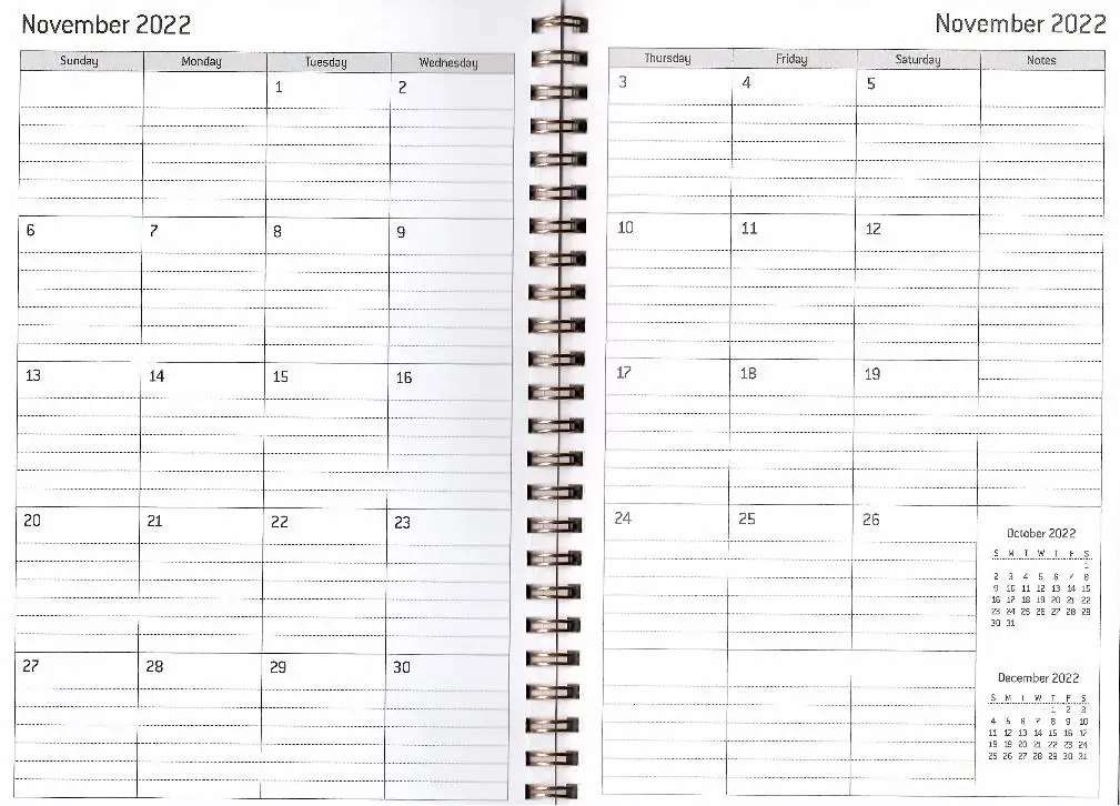 Free Sample Low MOQ A5 B5 Wholesale Journal Wholesale Planner Hardcover Stationary Custom Print Spiral Notebooks