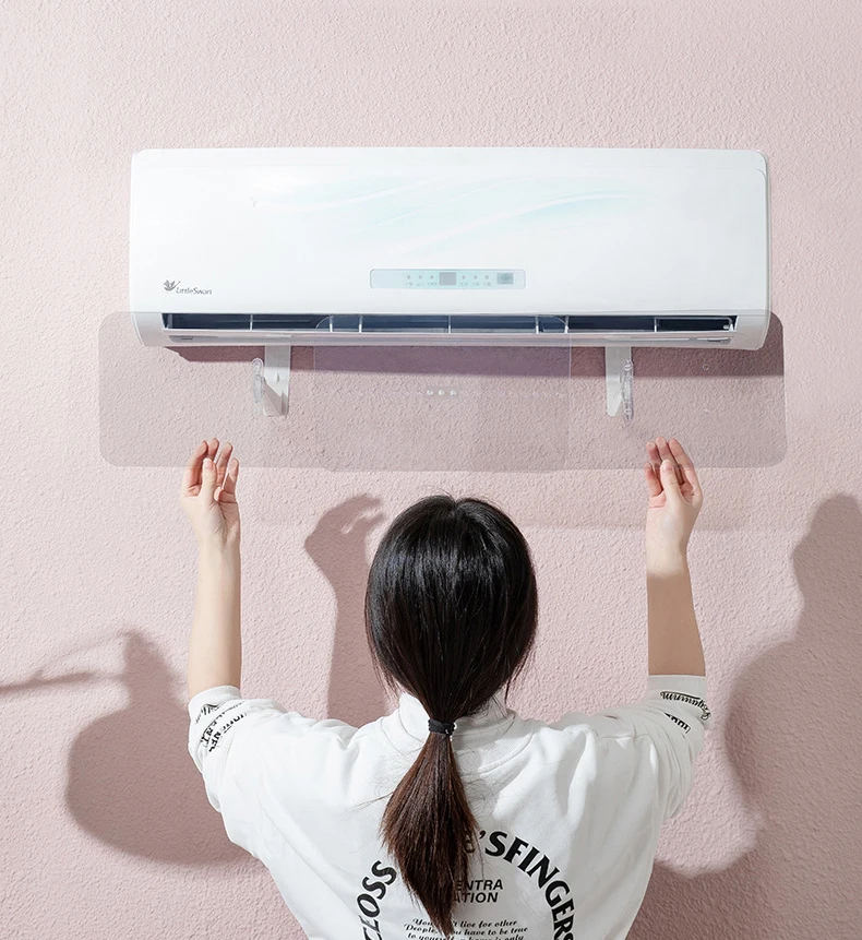 wind deflector length adjustable anti direct blow invisible transparent baffle air conditioner deflector