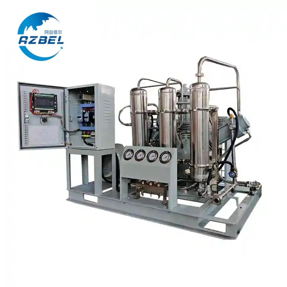 AZBEL All oil-free Oxygen gas Booster Compressor 3-500m3/h large capacity natural gas booster Compressor for filling station