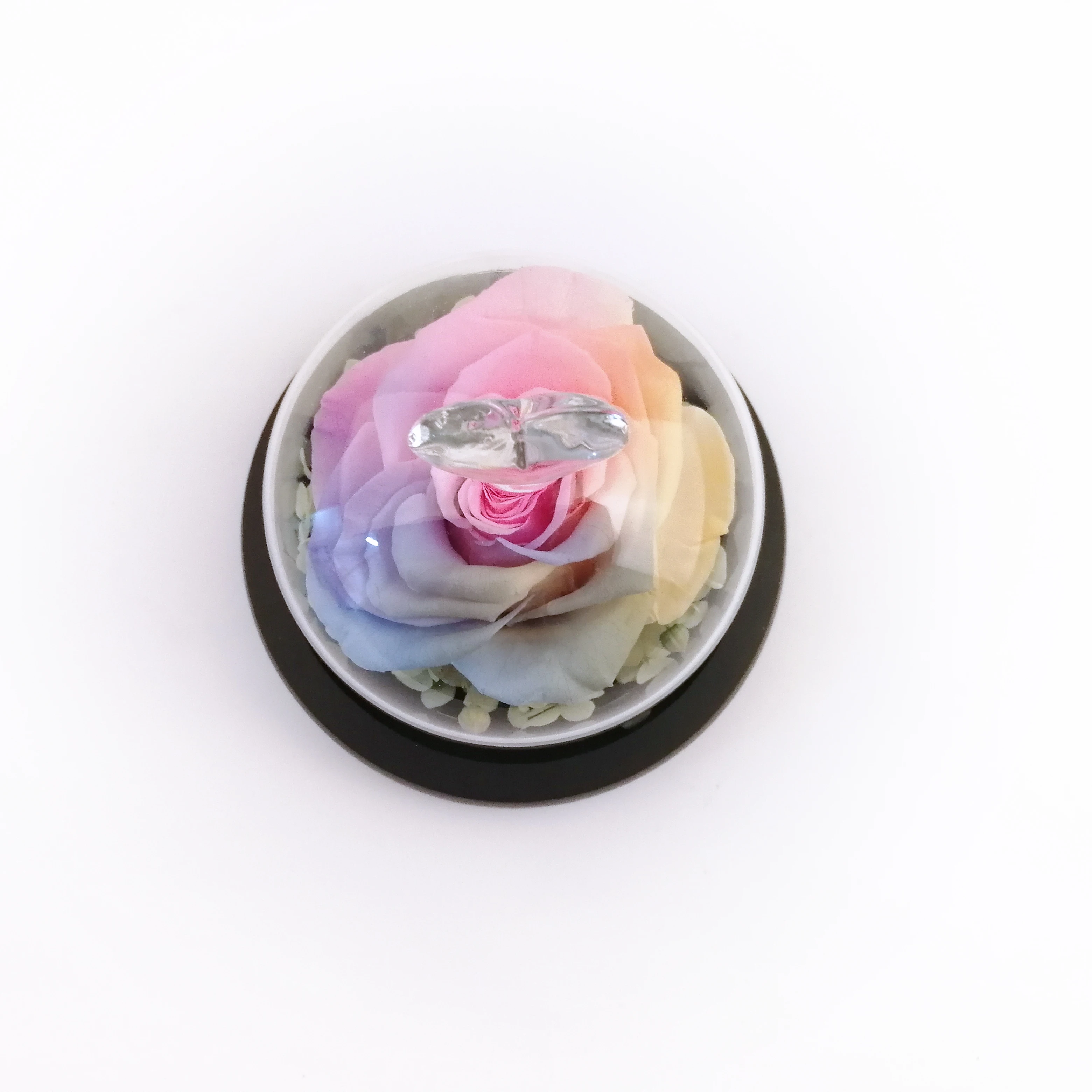 
Подарок на День Благодарения, свадьбу, день рождения, красивые консервированные свежие розы в стеклянной трубке, стойкая Роза 