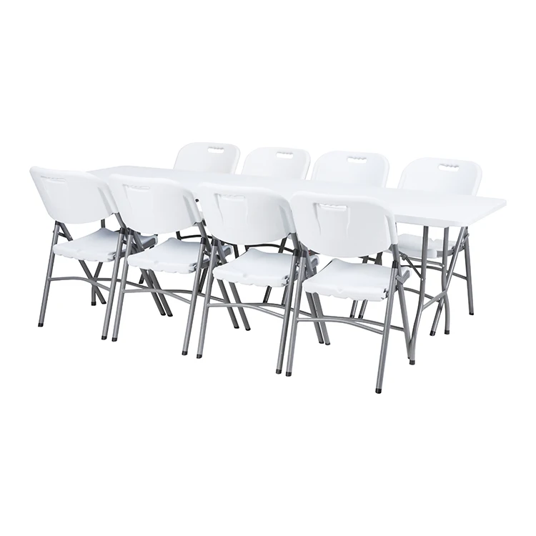 Table Chairs Event Set Custom China Plastic Round Camping Foldable Dining Picnic Table and Chairs