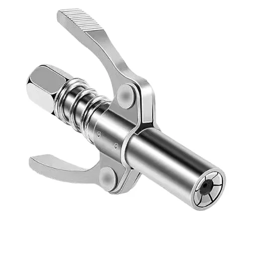 Double Handle Self-Locking Quick Release Grease Gun Coupler Convenient Grease Lubrication Coupler Heavy Duty type