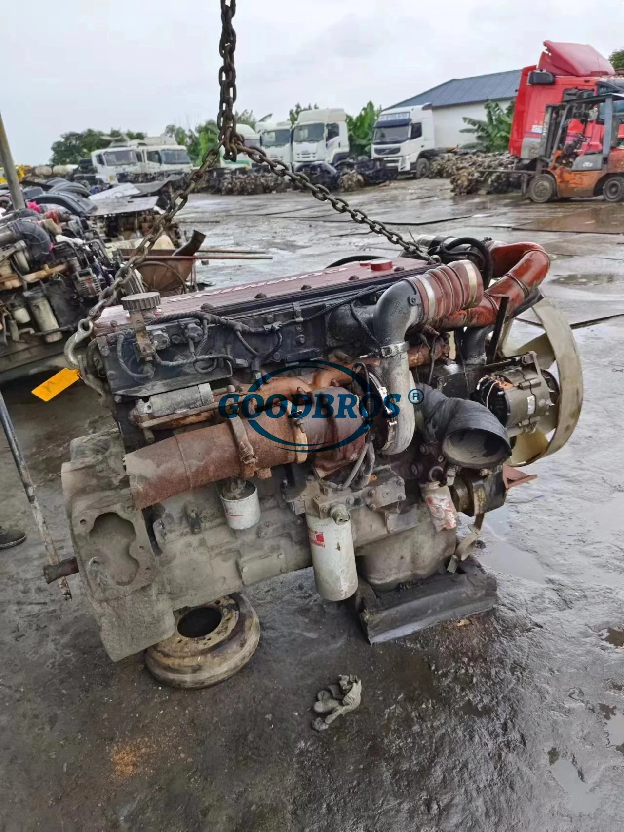 Genuine M11 ISM385 ISM 385Hp Diesel Used Engine Complete With Harness Truck Parts Accessories